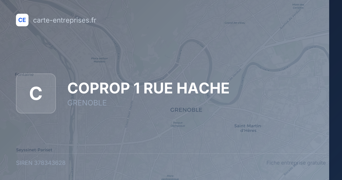 COPROP 1 RUE HACHE — 378343628 — carte-entreprises.fr