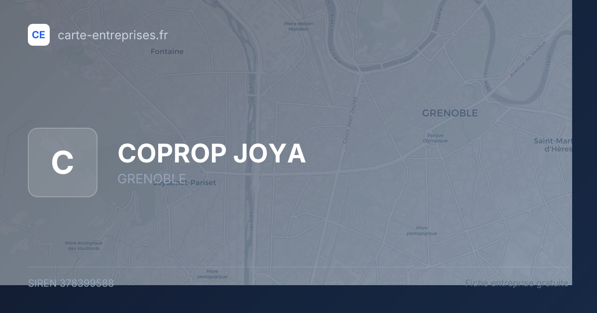 COPROP JOYA — 378399588 — carte-entreprises.fr