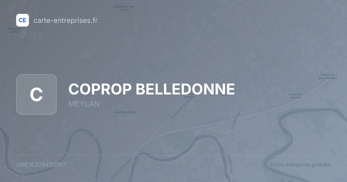 COPROP BELLEDONNE — 378433767 — carte-entreprises.fr