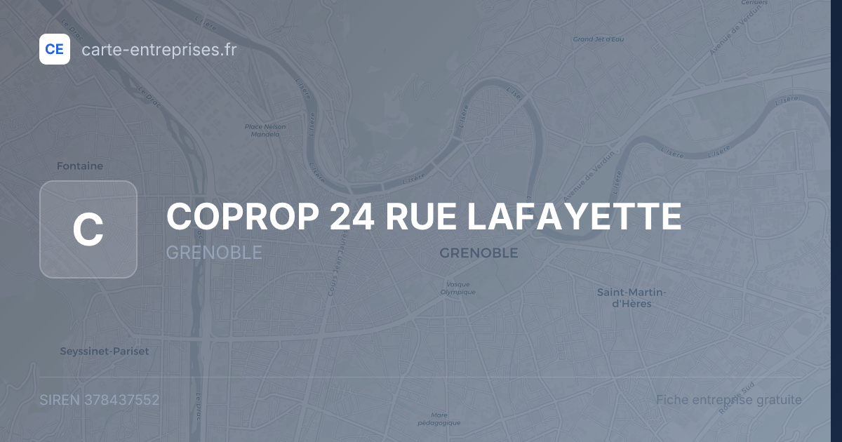 COPROP 24 RUE LAFAYETTE — 378437552 — carte-entreprises.fr