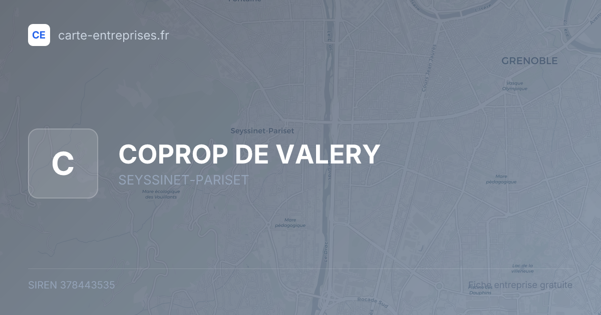 COPROP DE VALERY — 378443535 — carte-entreprises.fr