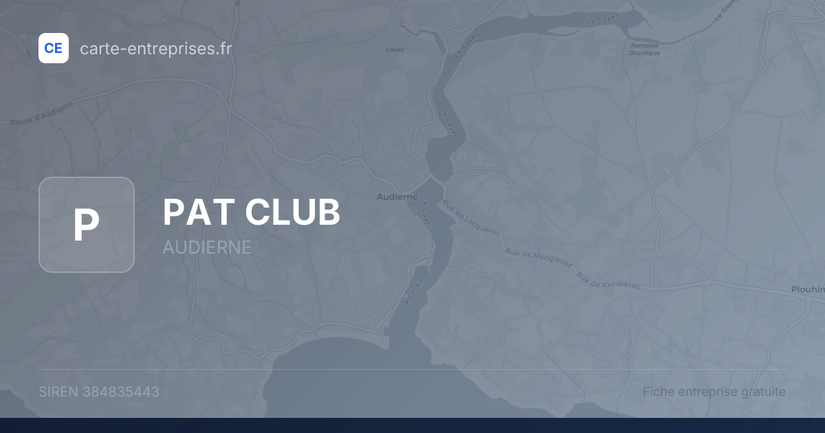 PAT CLUB — 384835443 — carte-entreprises.fr