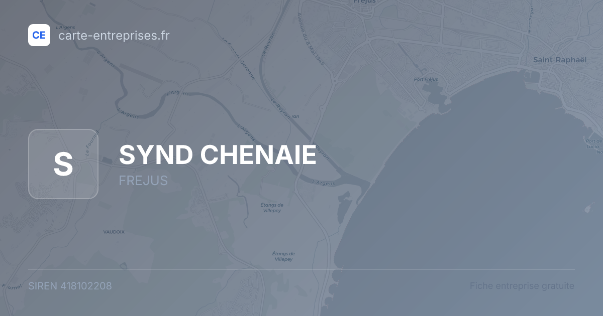 SYND CHENAIE — 418102208 — carte-entreprises.fr