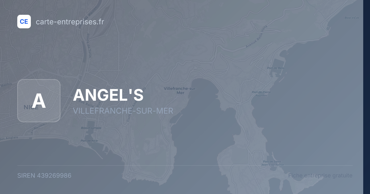 ANGEL'S — 439269986 — carte-entreprises.fr