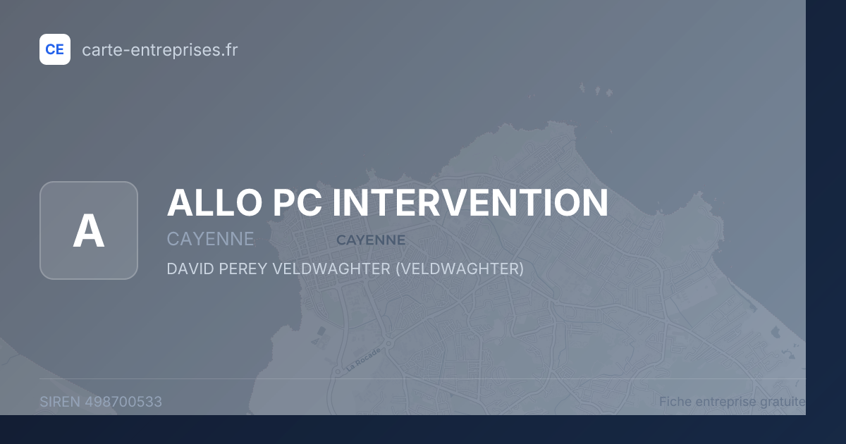 ALLO PC INTERVENTION — 498700533 — carte-entreprises.fr