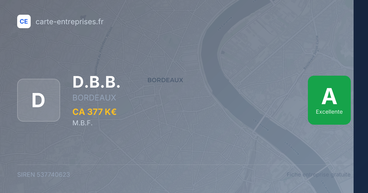 D.B.B. — 537740623 — carte-entreprises.fr