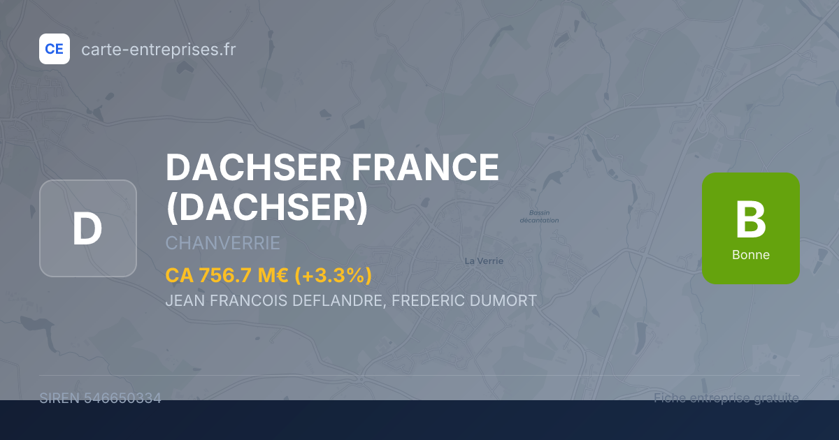 DACHSER FRANCE (DACHSER) — 546650334 — carte-entreprises.fr