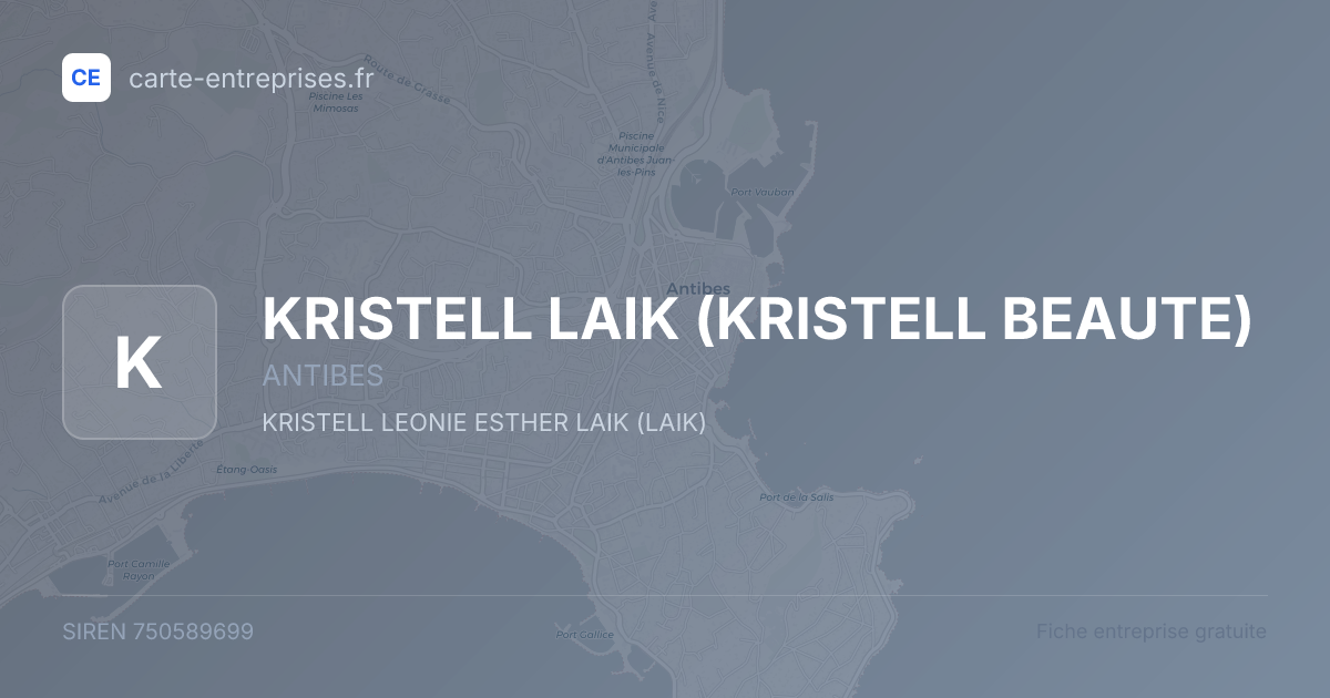 KRISTELL LAIK (KRISTELL BEAUTE) — 750589699 — carte-entreprises.fr