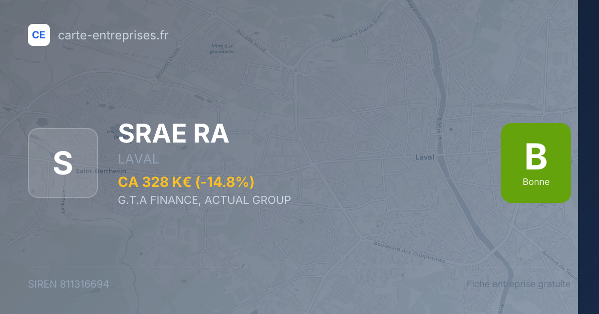 SRAE RA — 811316694 — carte-entreprises.fr