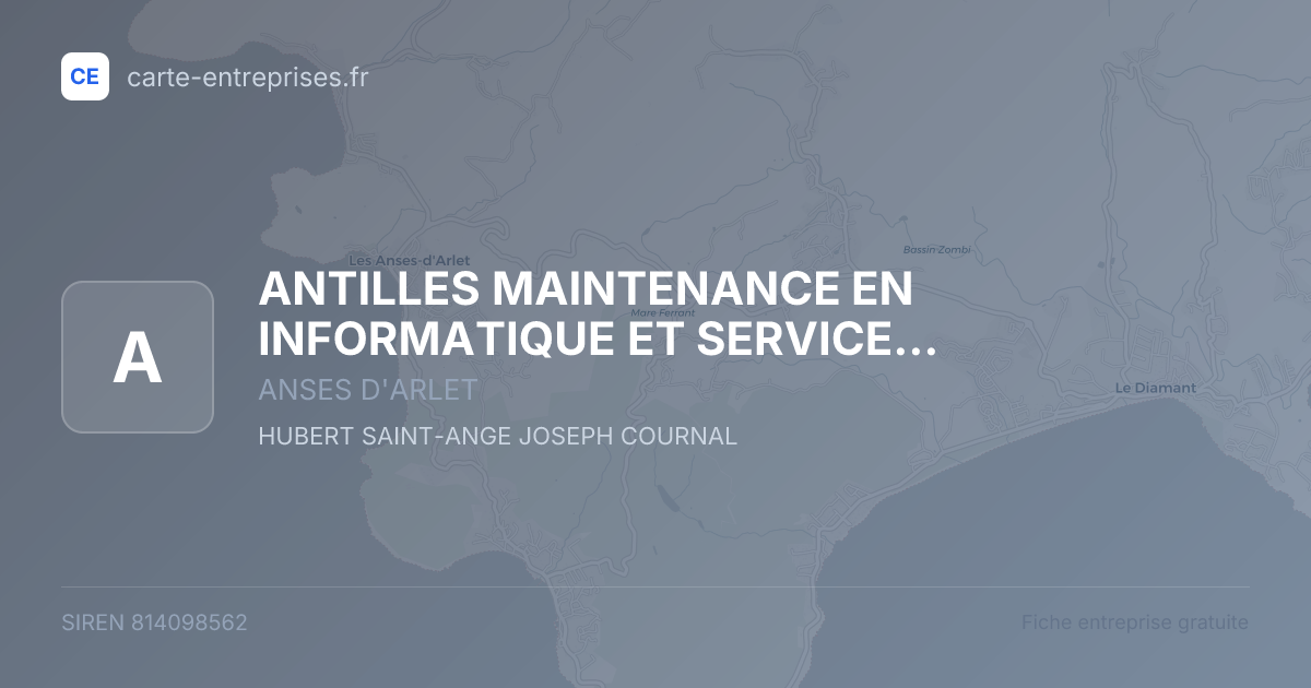 ANTILLES MAINTENANCE EN INFORMATIQUE ET SERVICES (A.M.I.S) — 814098562 — carte-entreprises.fr