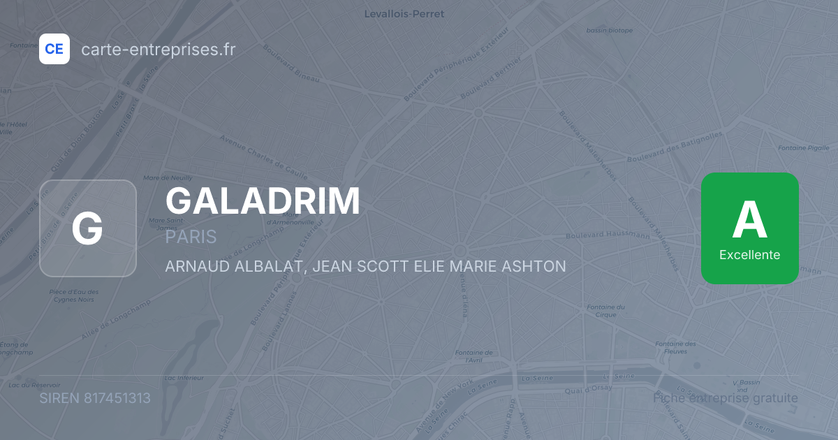 GALADRIM — 817451313 — carte-entreprises.fr