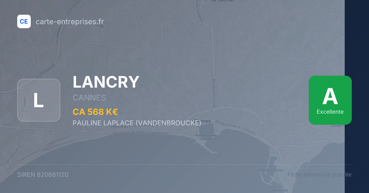 LANCRY — 820681120 — carte-entreprises.fr