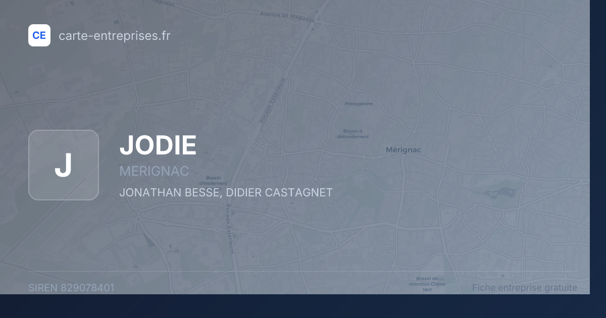 JODIE — 829078401 — carte-entreprises.fr