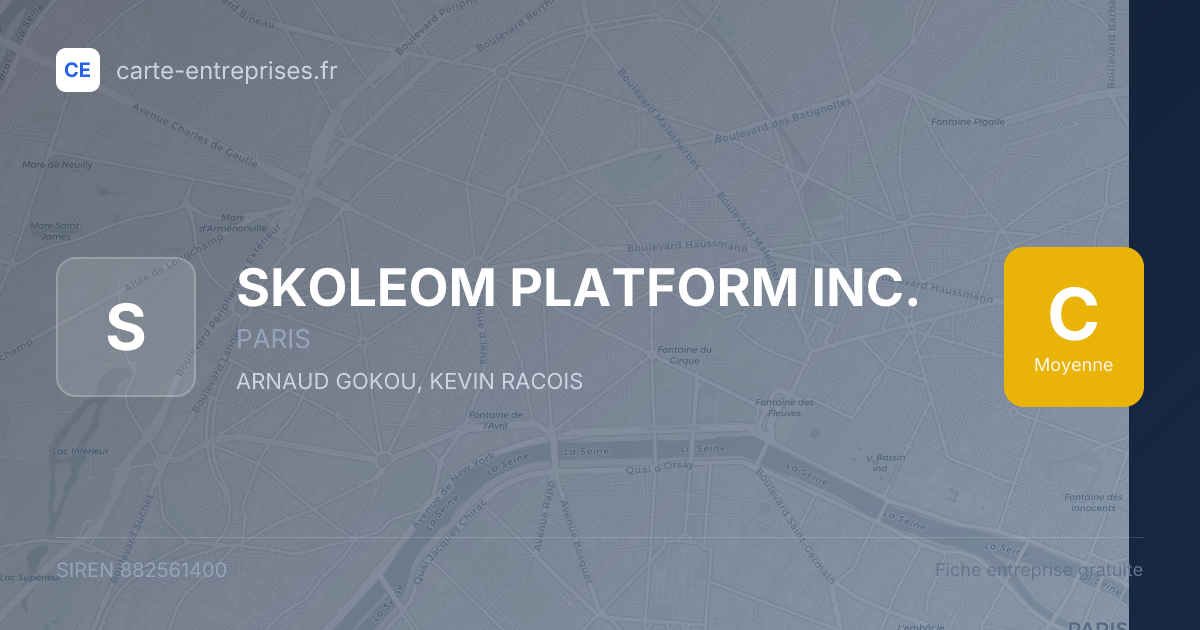 SKOLEOM PLATFORM INC. — 882561400 — carte-entreprises.fr