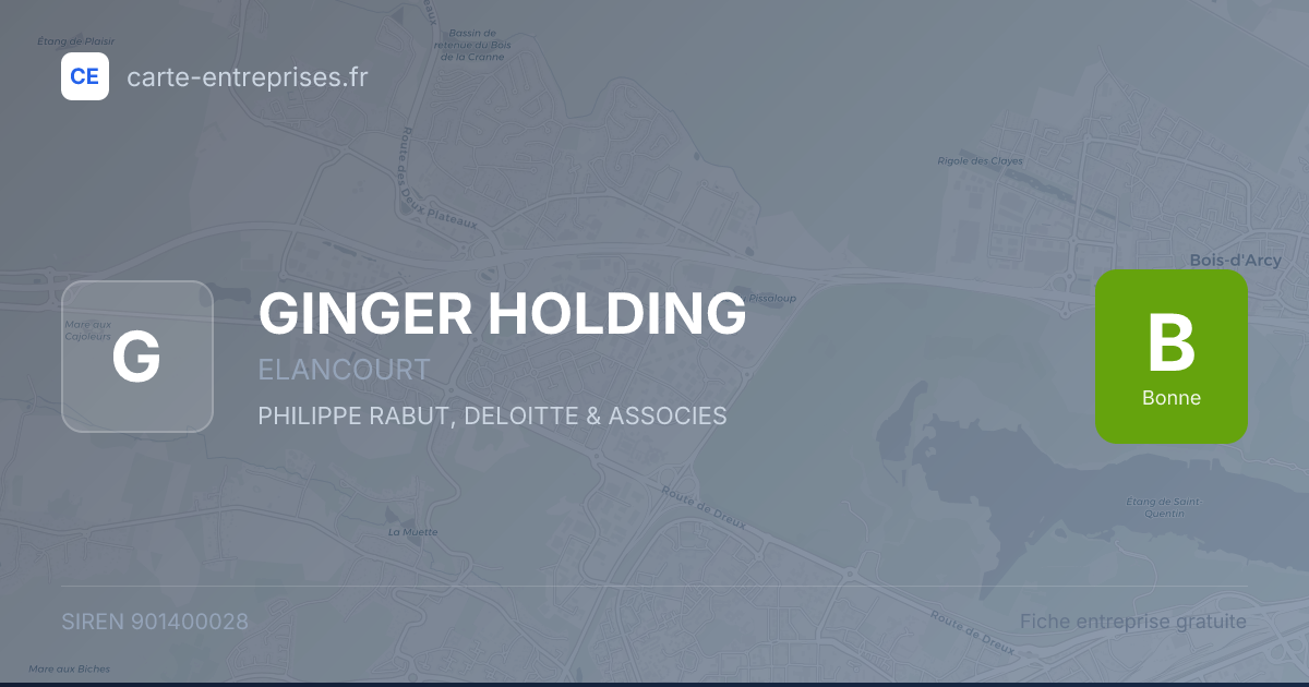 GINGER HOLDING — 901400028 — carte-entreprises.fr