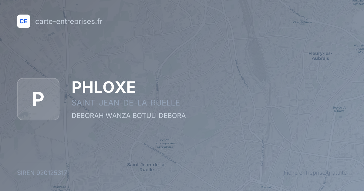 PHLOXE — 920125317 — carte-entreprises.fr