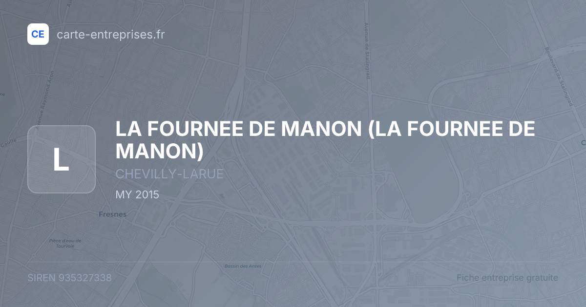 LA FOURNEE DE MANON (LA FOURNEE DE MANON) — 935327338 — carte-entreprises.fr