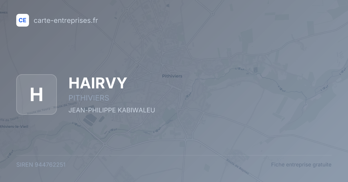 HAIRVY — 944762251 — carte-entreprises.fr