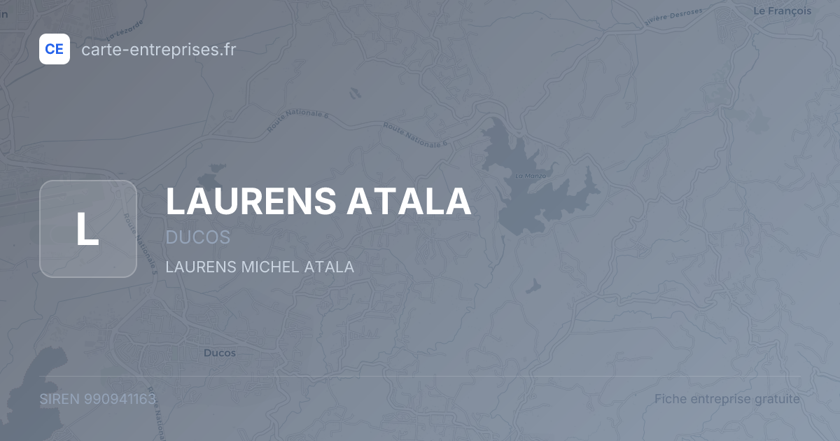 LAURENS ATALA — 990941163 — carte-entreprises.fr