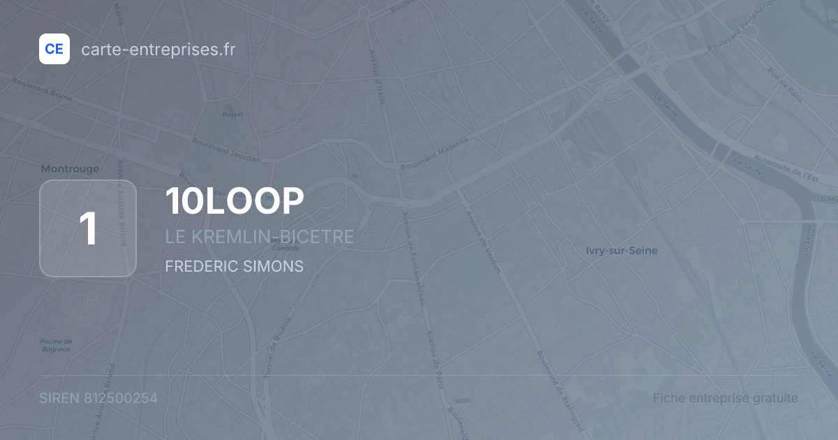 10LOOP — 812500254 — fiche entreprise