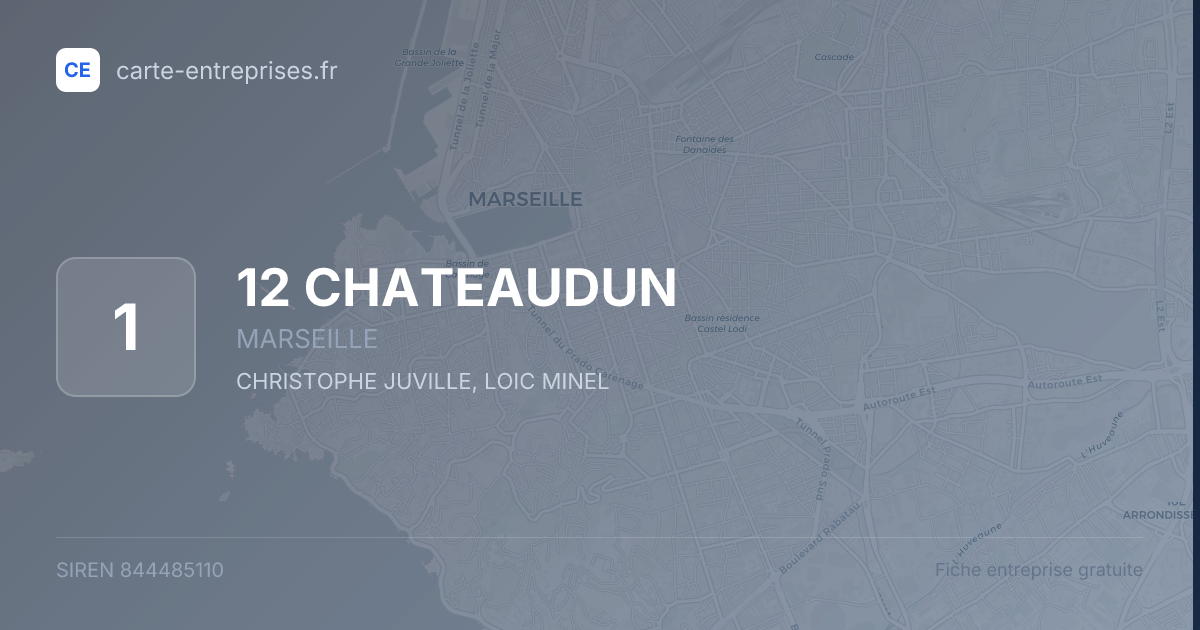 12 CHATEAUDUN — 844485110 — fiche entreprise