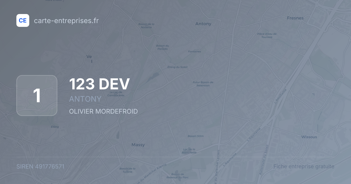 123 DEV — 491776571 — fiche entreprise