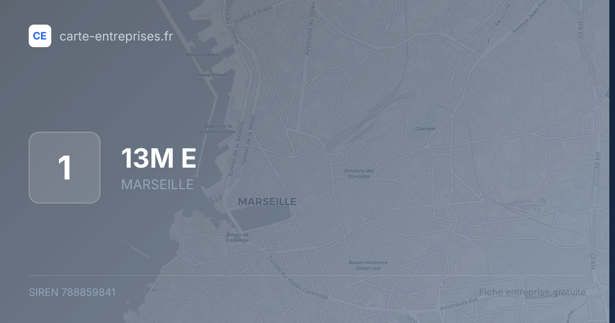 13M E — 788859841 — fiche entreprise