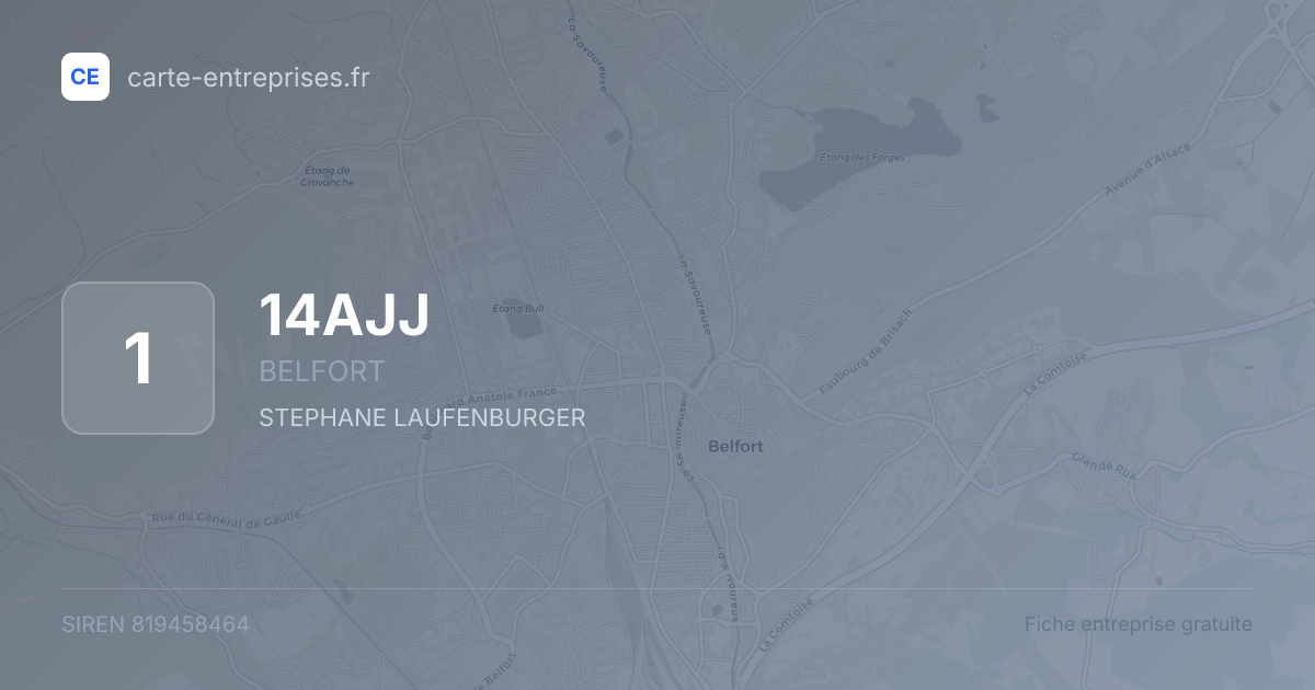 14AJJ — 819458464 — fiche entreprise
