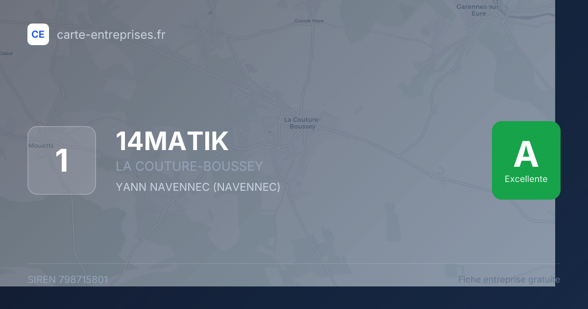 14MATIK — 798715801 — fiche entreprise