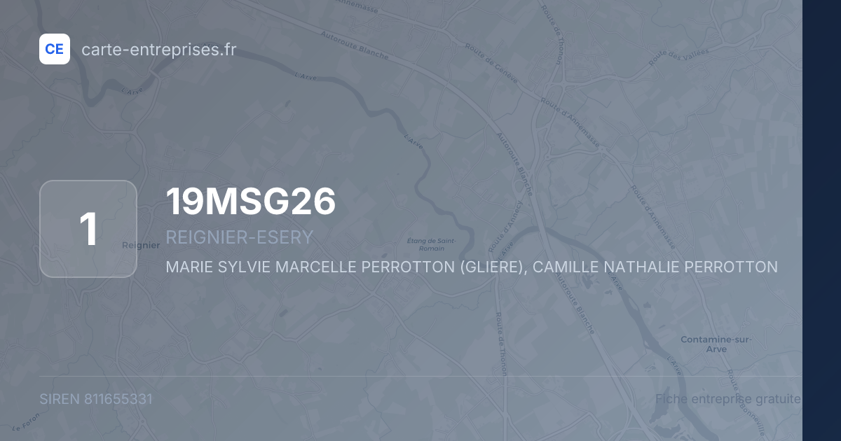 19MSG26 — 811655331 — fiche entreprise