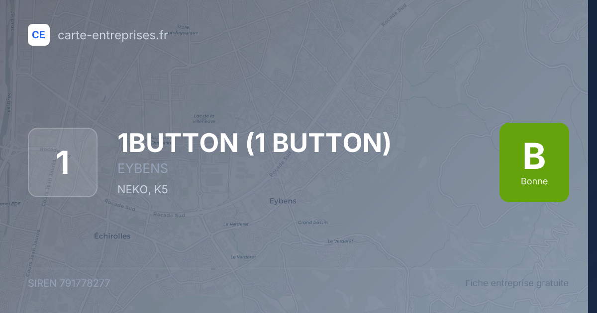 1BUTTON (1 BUTTON) — 791778277 — fiche entreprise