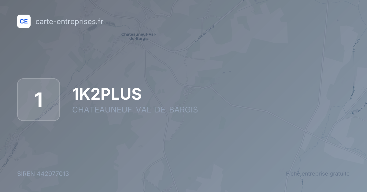 1K2PLUS — 442977013 — fiche entreprise
