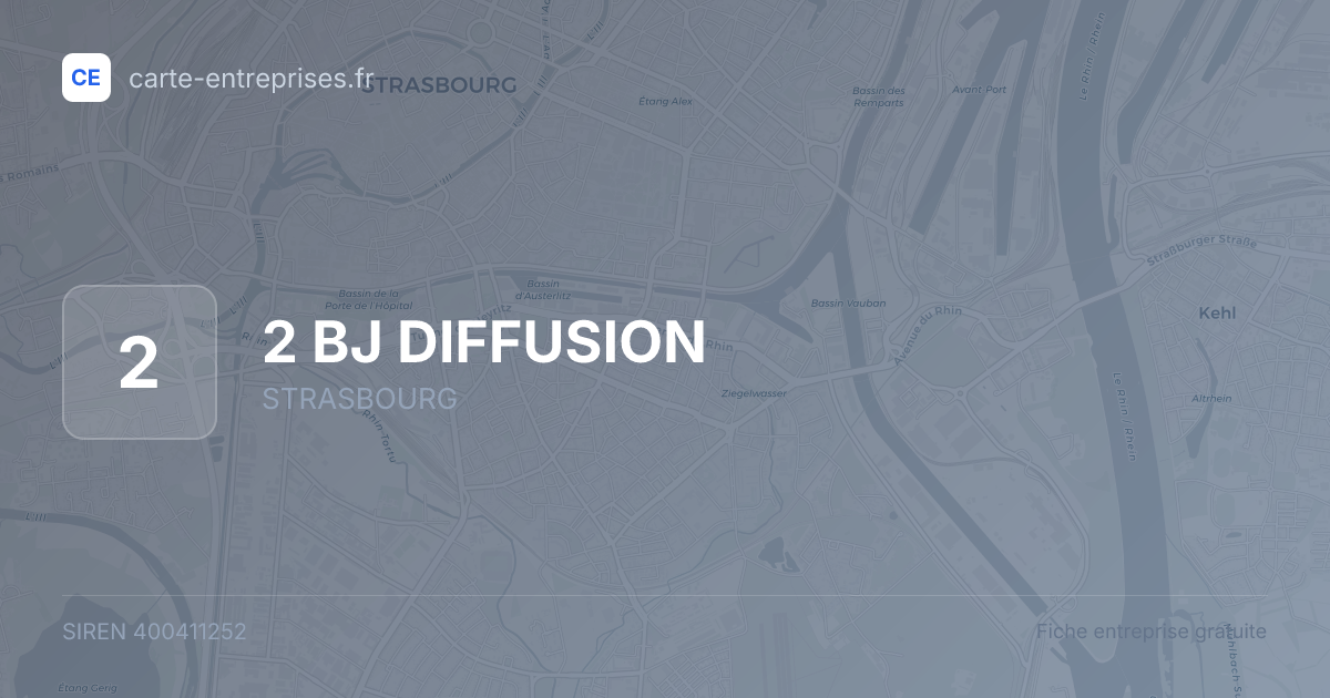 2 BJ DIFFUSION — 400411252 — fiche entreprise
