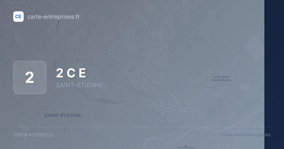 2 C E — 422618025 — fiche entreprise
