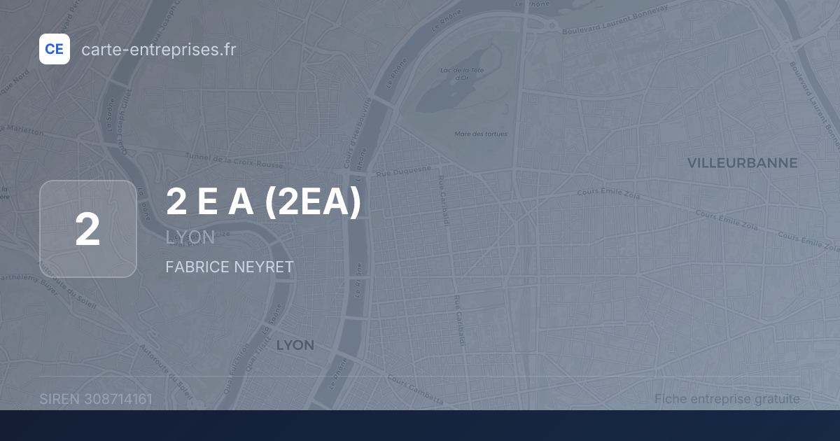 2 E A (2EA) — 308714161 — fiche entreprise