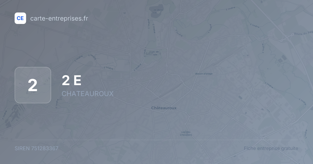 2 E — 751283367 — fiche entreprise