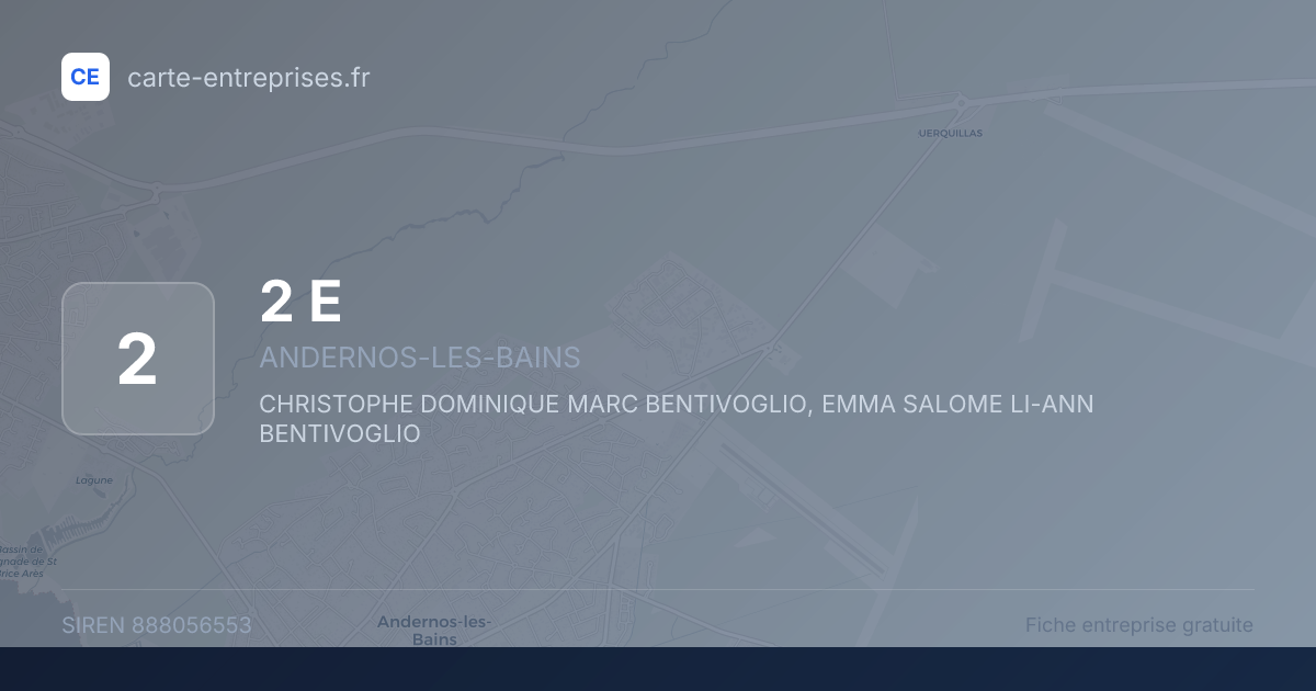2 E — 888056553 — fiche entreprise