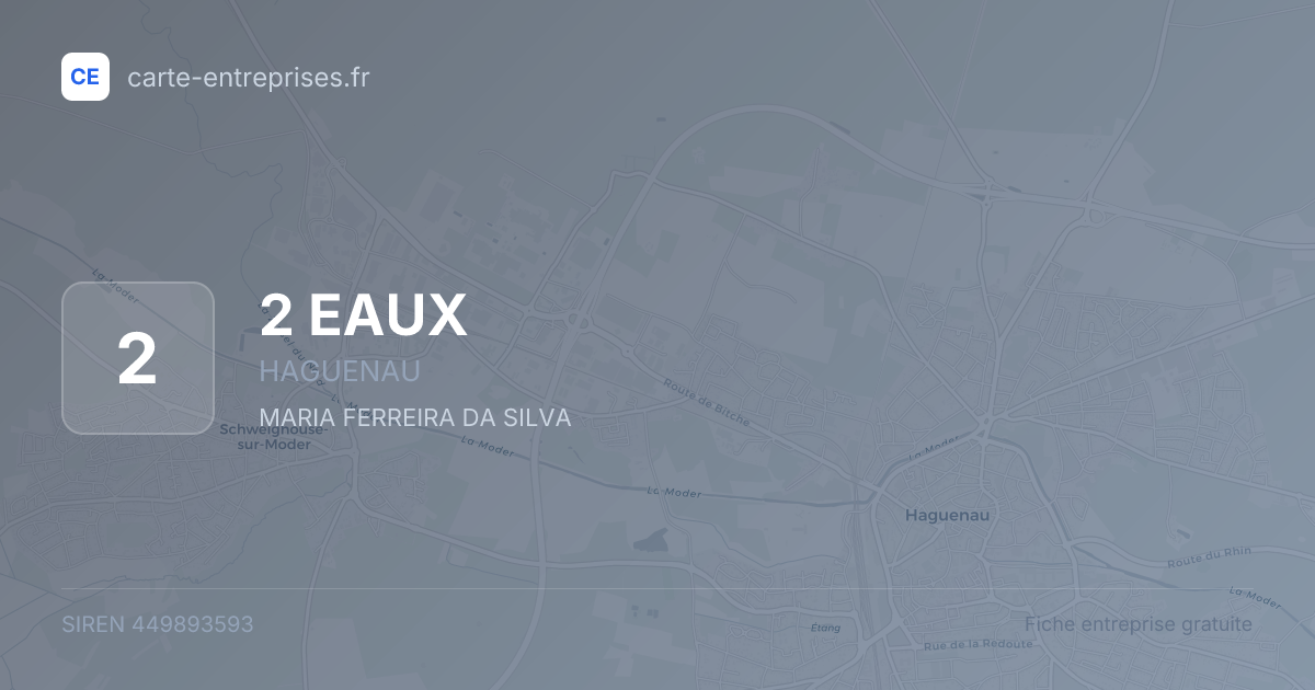 2 EAUX — 449893593 — fiche entreprise