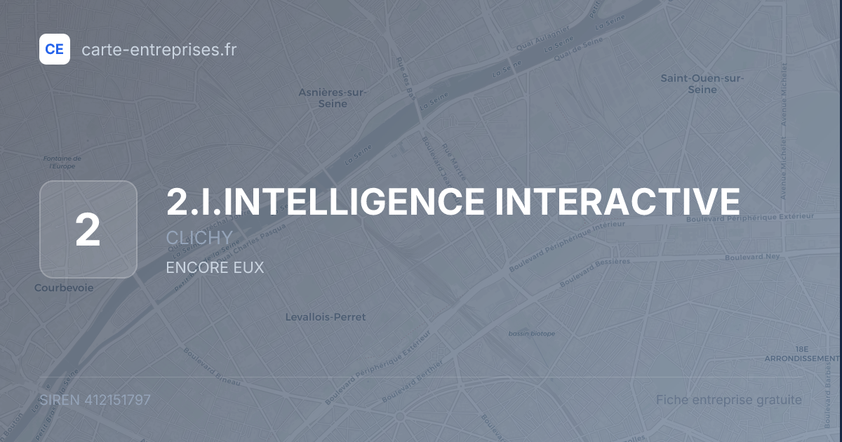 2.I.INTELLIGENCE INTERACTIVE — 412151797 — fiche entreprise