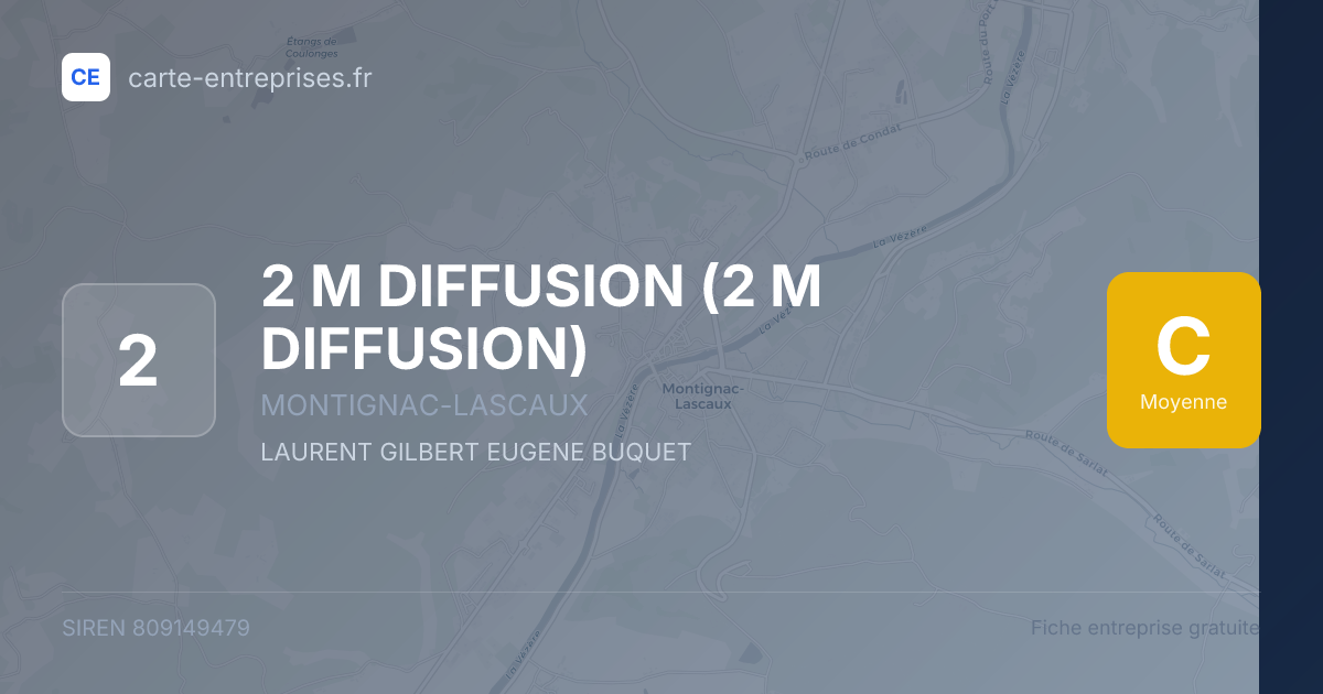 2 M DIFFUSION — 809149479 — fiche entreprise