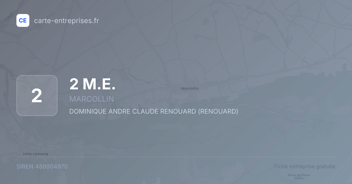 2 M.E. — 488904970 — fiche entreprise