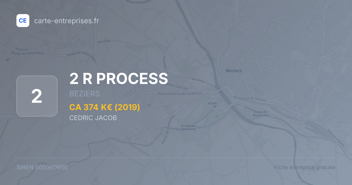 2 R PROCESS — 500360656 — fiche entreprise