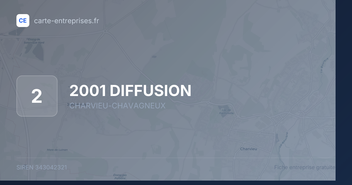 2001 DIFFUSION — 343042321 — fiche entreprise