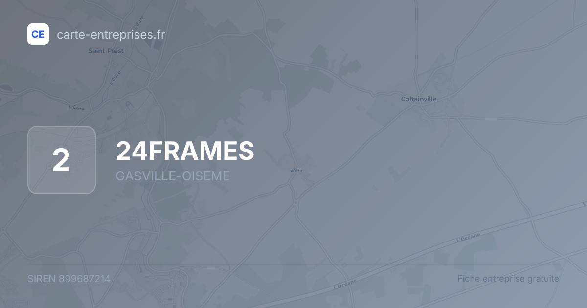 24FRAMES — 899687214 — fiche entreprise