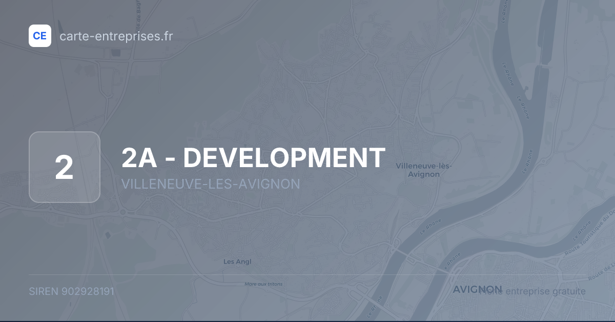 2A - DEVELOPMENT — 902928191 — fiche entreprise