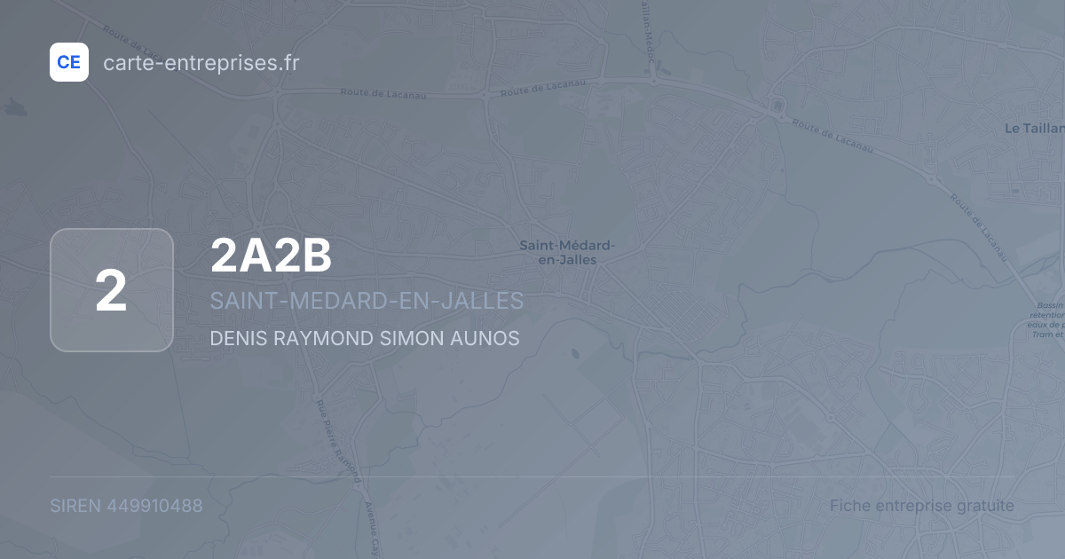 2A2B — 449910488 — fiche entreprise