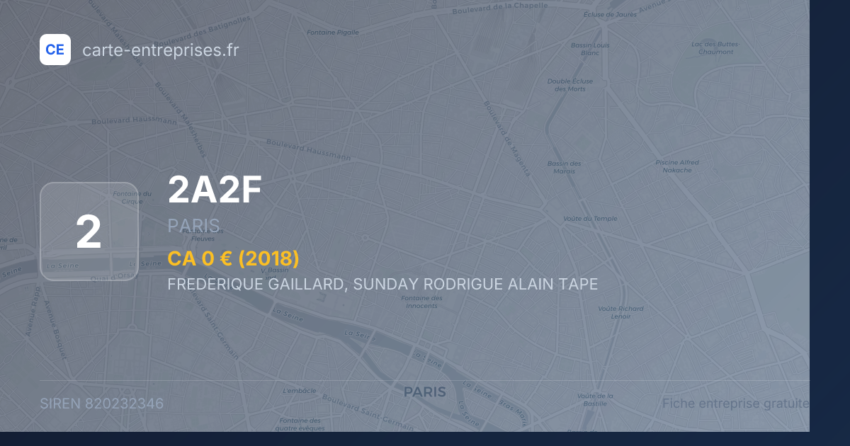 2A2F — 820232346 — fiche entreprise