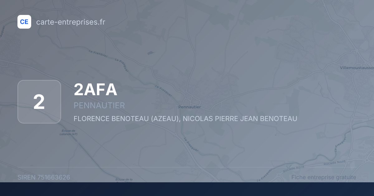 2AFA — 751663626 — fiche entreprise