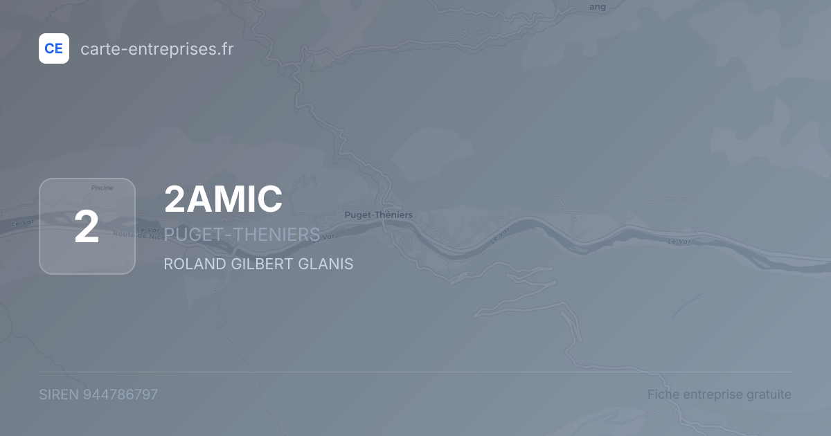 2AMIC — 944786797 — fiche entreprise