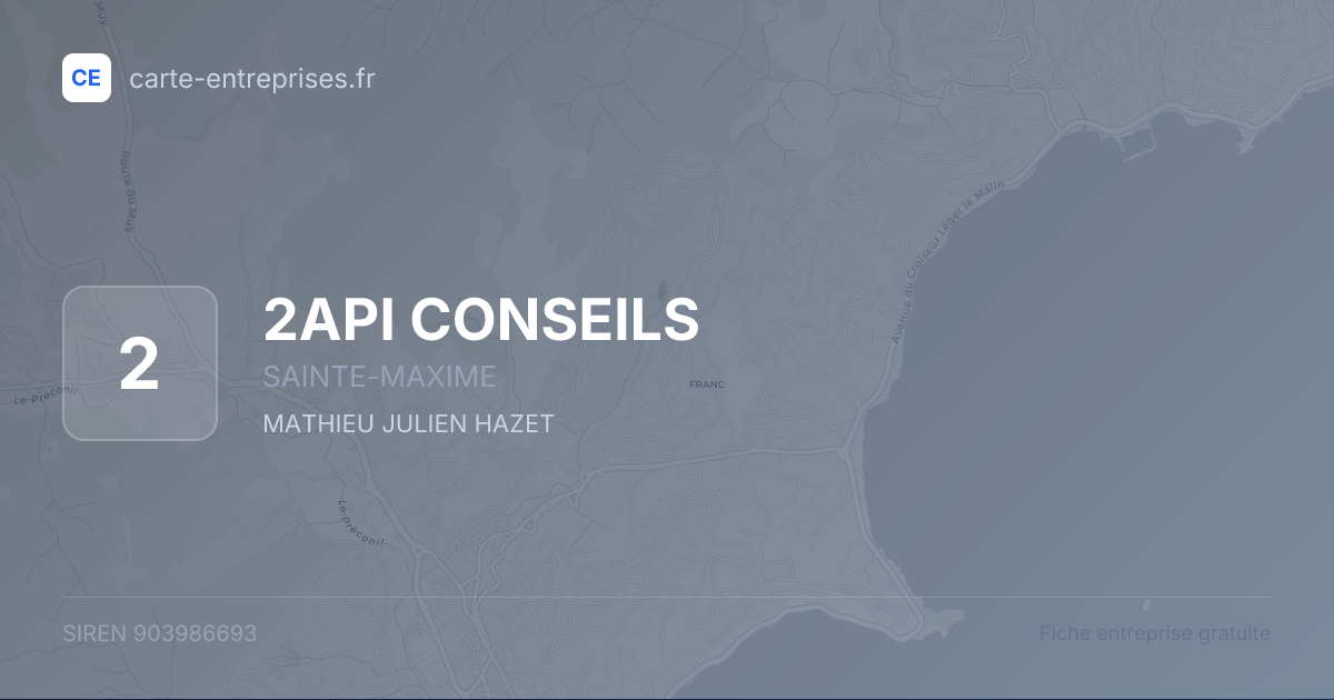 2API CONSEILS — 903986693 — fiche entreprise